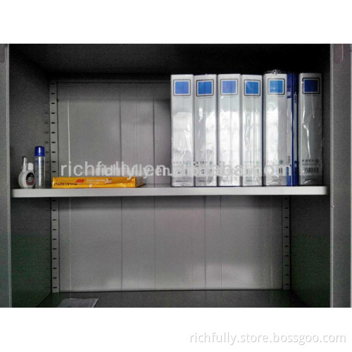 Metal cabinet shelf support for files, metal cabinet shelf brackets